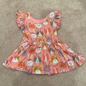 Little Sleepies Boho Bunnies Twirl Dress